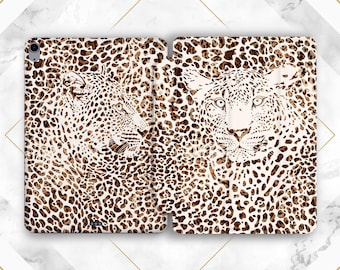 Custodia per iPad leopardata con stampa animalier Custodia per iPad alla moda con stampa animalier Gatto selvatico per lei Mini 7 A17 10 9 A16 Pro 13 Air 13 10 2 iPad 11 2025