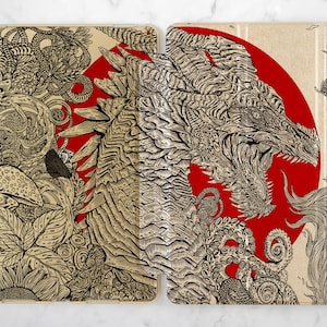 iPad case dragon iPad case red sun Ornamental art iPad case animal iPad Air 3 iPad smart case iPad mini 5 case iPad case 10 5 iPad case 12 9