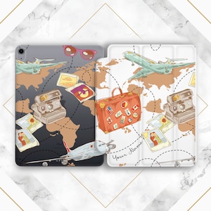 Weltkarte Kunst inspirierende Druckhülle Weltkarte Kunst iPad smart case iPad Fall Retro Vintage Kunst iPad Flip-Cover Sommer niedlich Kunst Geschenk