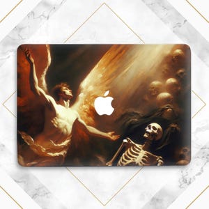 Angel Aesthetic Case Macbook case Skelett Renaissance-Stil Kunst Macbook Hardcase Man Print Case Macbook M4 M3 M2 Gothic Inspirational Art