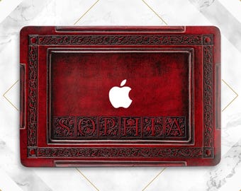 MacBook Case Samurai MacBook Case Man Black Case Red Sun Nature
