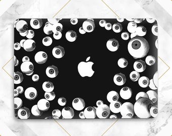 Macbook case eyes Creepy Scary print Macbook case spooky Macbook hard case Halloween Eyeball Air 13 Air 15 Pro 14 Pro 16 Pro 13 Neo Pro 15