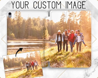 Custom photo case Personalized cover iPad case customized Name Initials Monogram iPad smart case Birthday gift Air 13 Pro 11 13 12 9 Mini 7