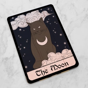 Tarotkortskonst Kattälskare gåva Svart magisk konst iPad-skal katt iPad smart-skal iPad mini 5-skal iPad Air 3-skal iPad mini 4 iPad-skal 9 7 bild 5