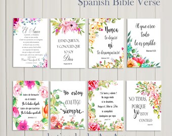 Spanish Bible Verse Etsy