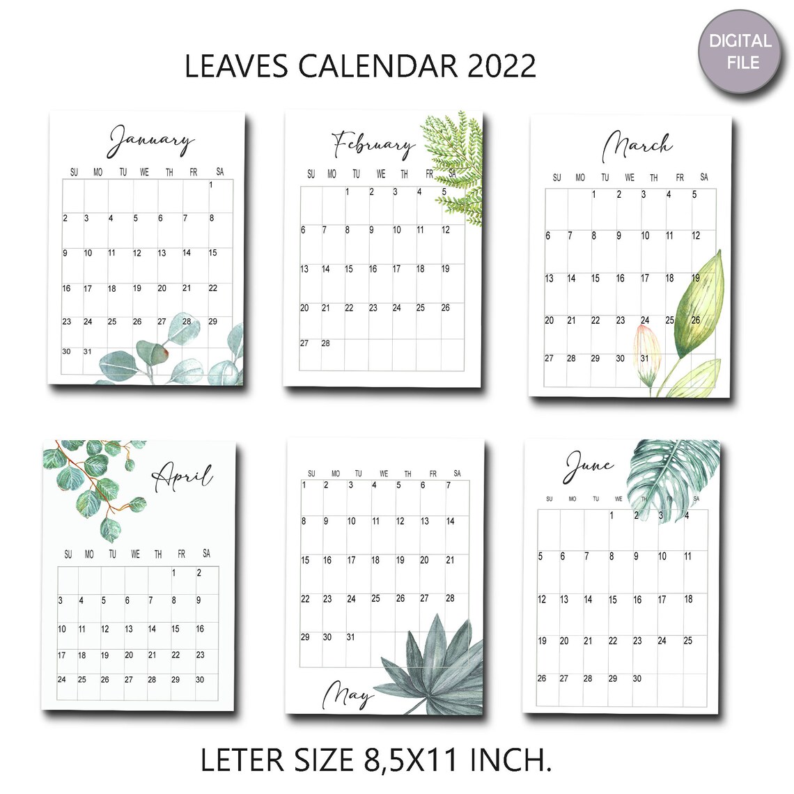 2021 2022 calendar printable wall calendar 2021 2022 2022