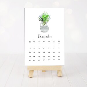 Printable 2024 Calendar, Cactus Calendar, Succulent Calendar, Monthly ...