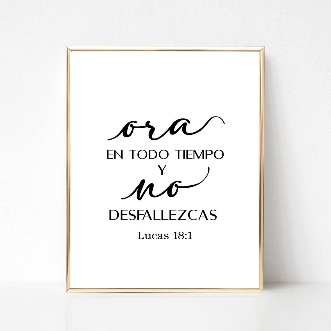 Spanish Bible Verse Lucas 181 Spanish Luke 18 1verso De La Etsy
