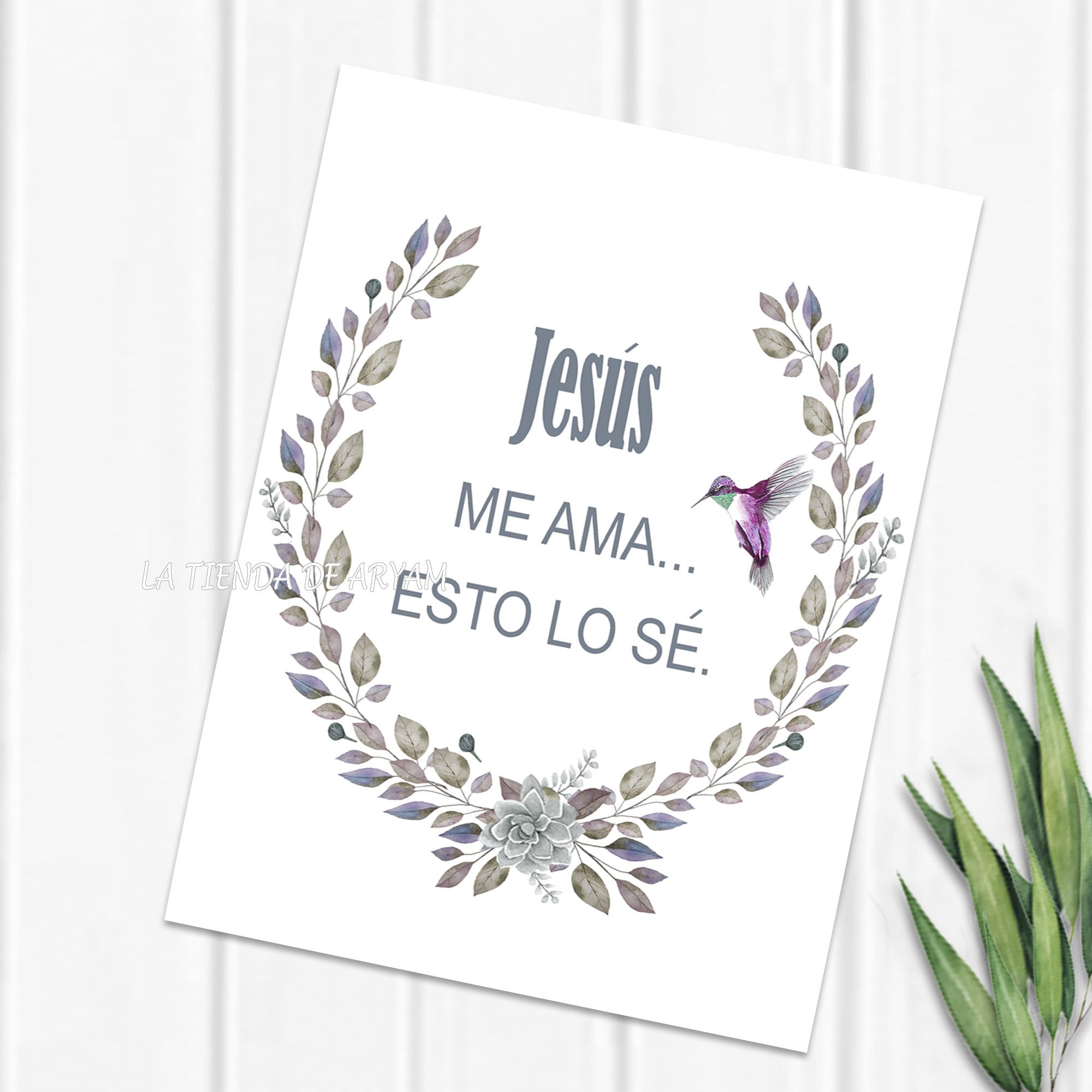 Spanish Jesus loves me this i know Jesús me ama esto lo se Etsy