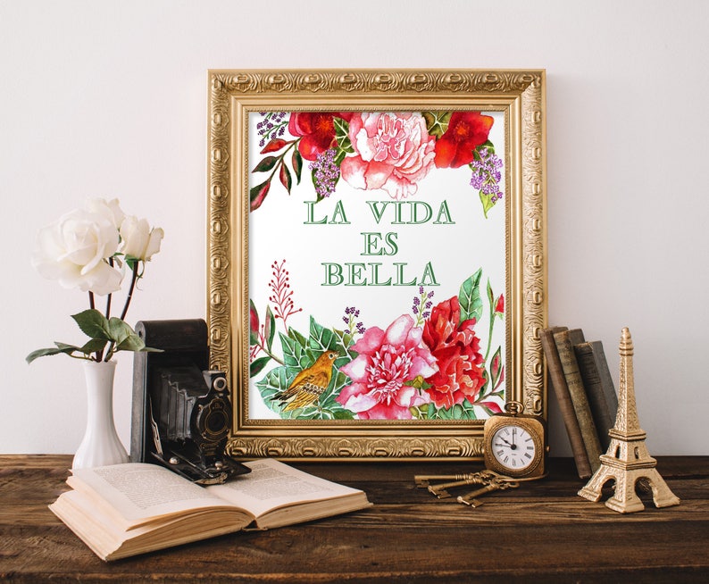 Spanish Printable Quote Printable Wall Art Spanish Home Etsy