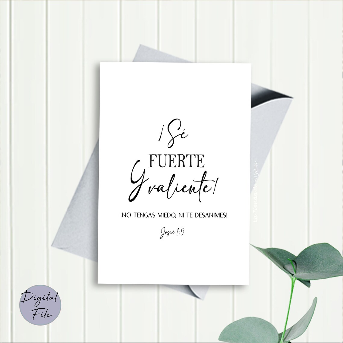 Spanish bible verse Josue 19 Spanish Joshua 1 9 Verso de Etsy