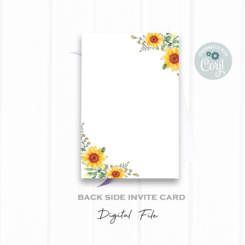 Spanish Birthday Invitation Spanish Sunflowers Invitation Etsy