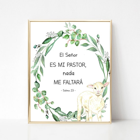 Salmo 23, Spanish Bible Verse | Greeting Card