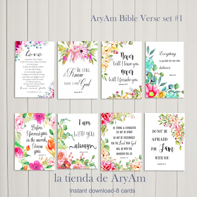 Bible Verse Tags Collage Sheet Scripture Art Tags3.50 - Etsy