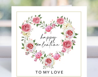 To my Love Valentine Card, PRINTABLE, Valentine Day For My Love, Love Valentine Card, Happy Valentine Card, Happy Galentines Day Card