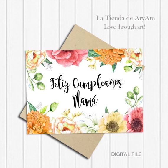 happy birthday mom cards in spanish