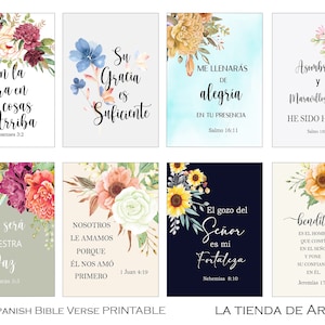 40 Spanish Bible Verse Tags, Scripture Art Tags,3.50 X 2.50 ...