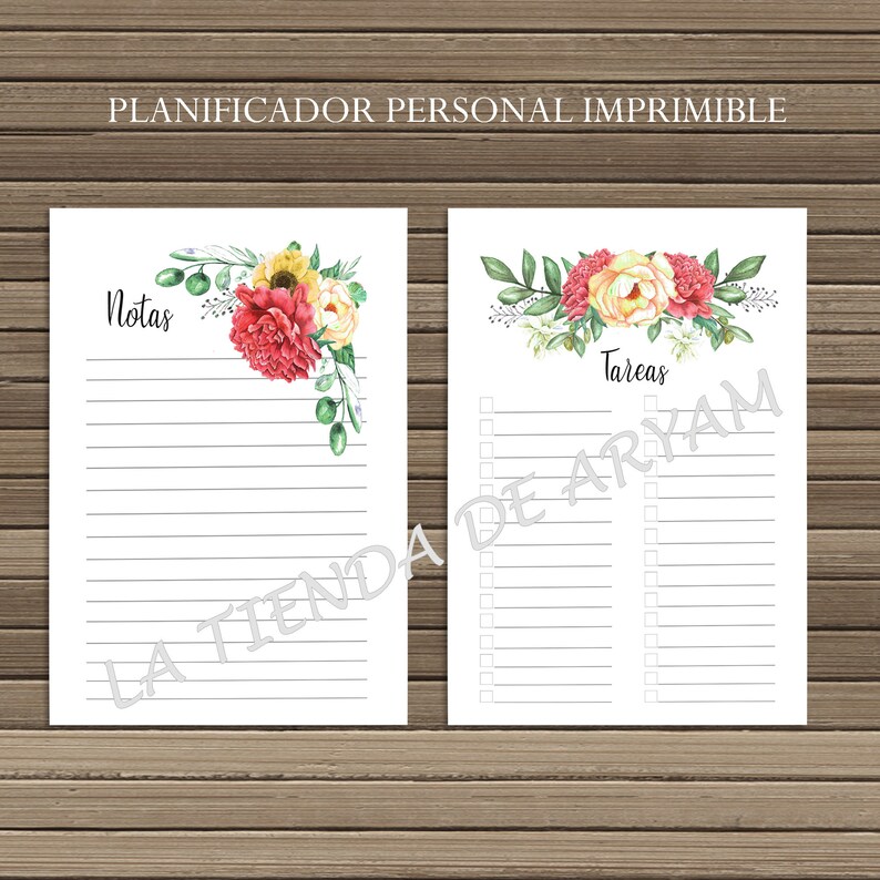 Spanish Planner Printable Life Planner Daily Planner Pages Etsy