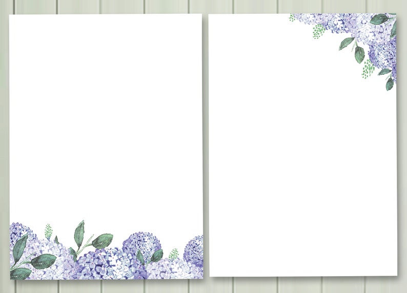 Stationary Writing Paper Printables Letter Paper 5x7 - Etsy