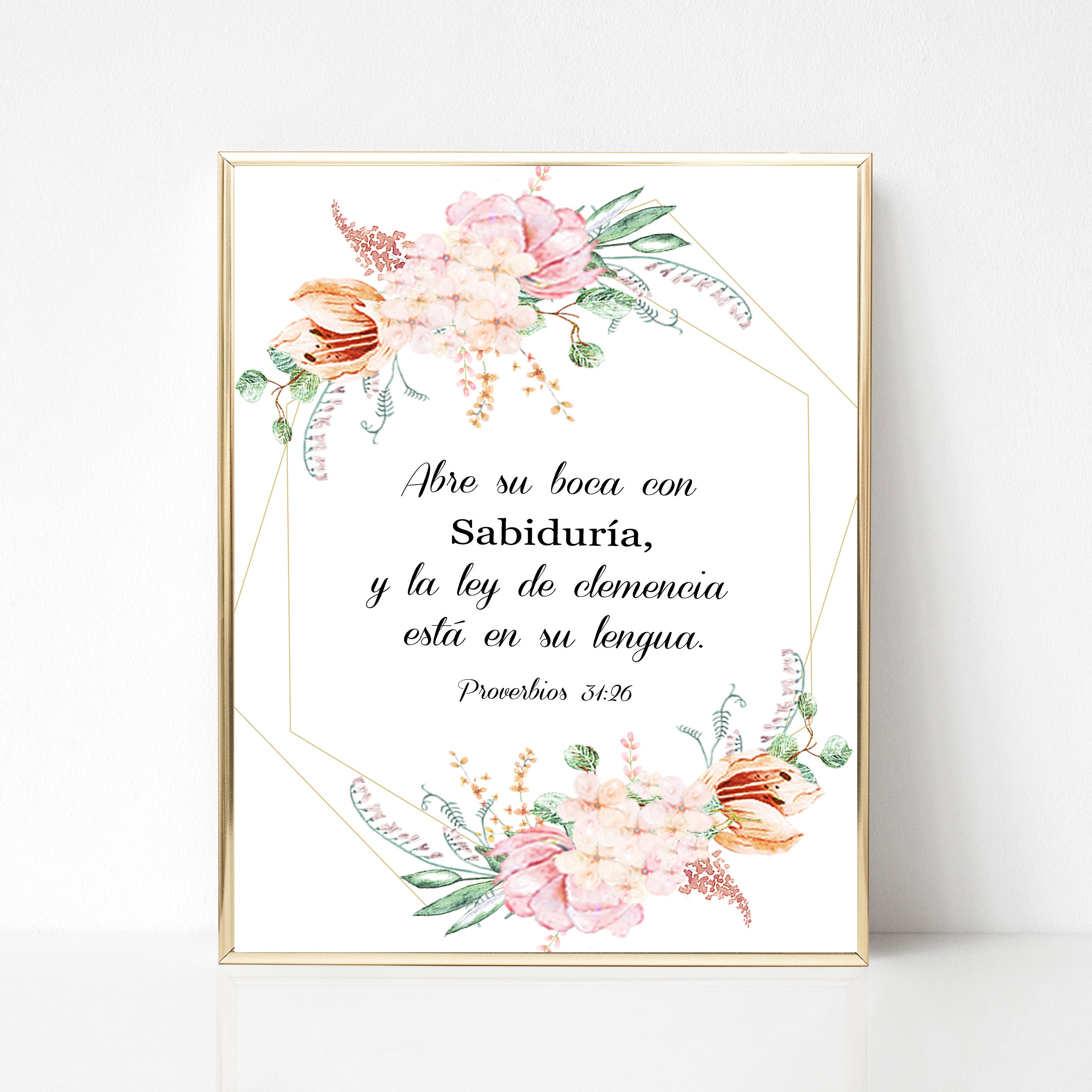 Proverbios 31 26 Spanish Bible Verse Spanish Proverbs 31 26 Etsy Proverbios 31 26 Spanish Bible Verse Spanish Proverbs 31 26 Etsy