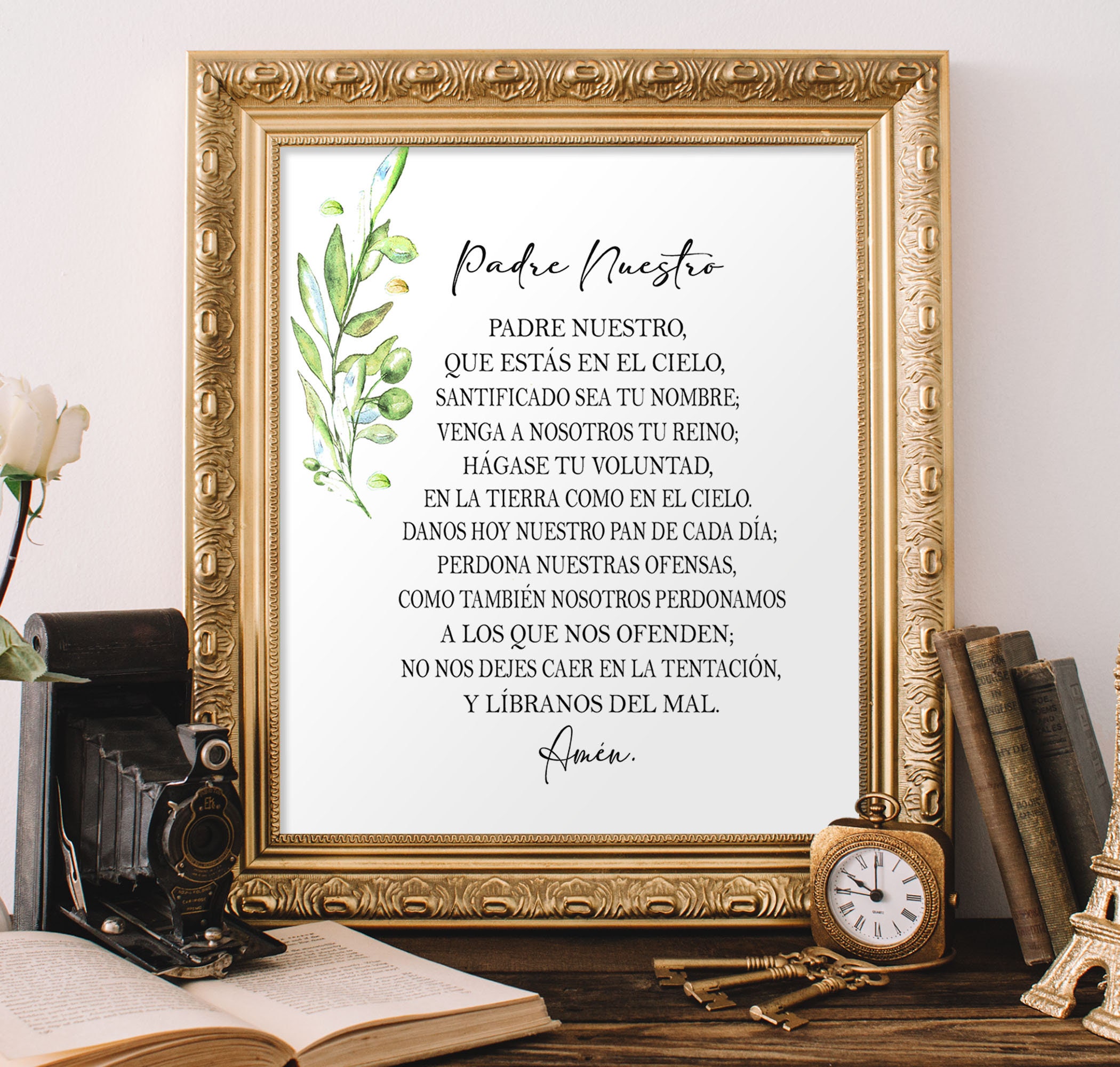 Padre Nuestro Spanish The Lord's Prayer Oración del | Etsy