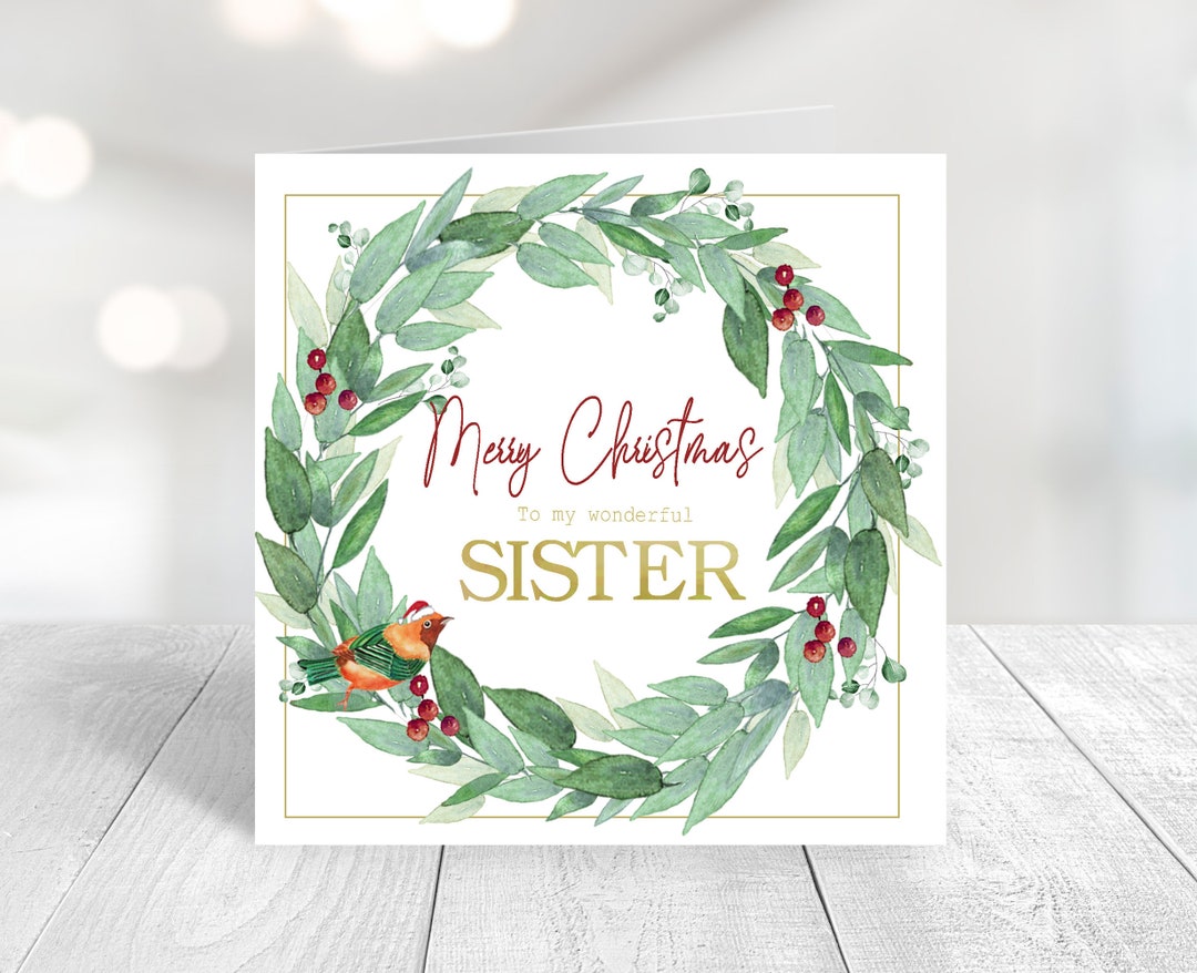 Merry Christmas Sister Printable Sister Christmas Card Sister merry-christmas-sister-printable-sister-christmas-card-sister