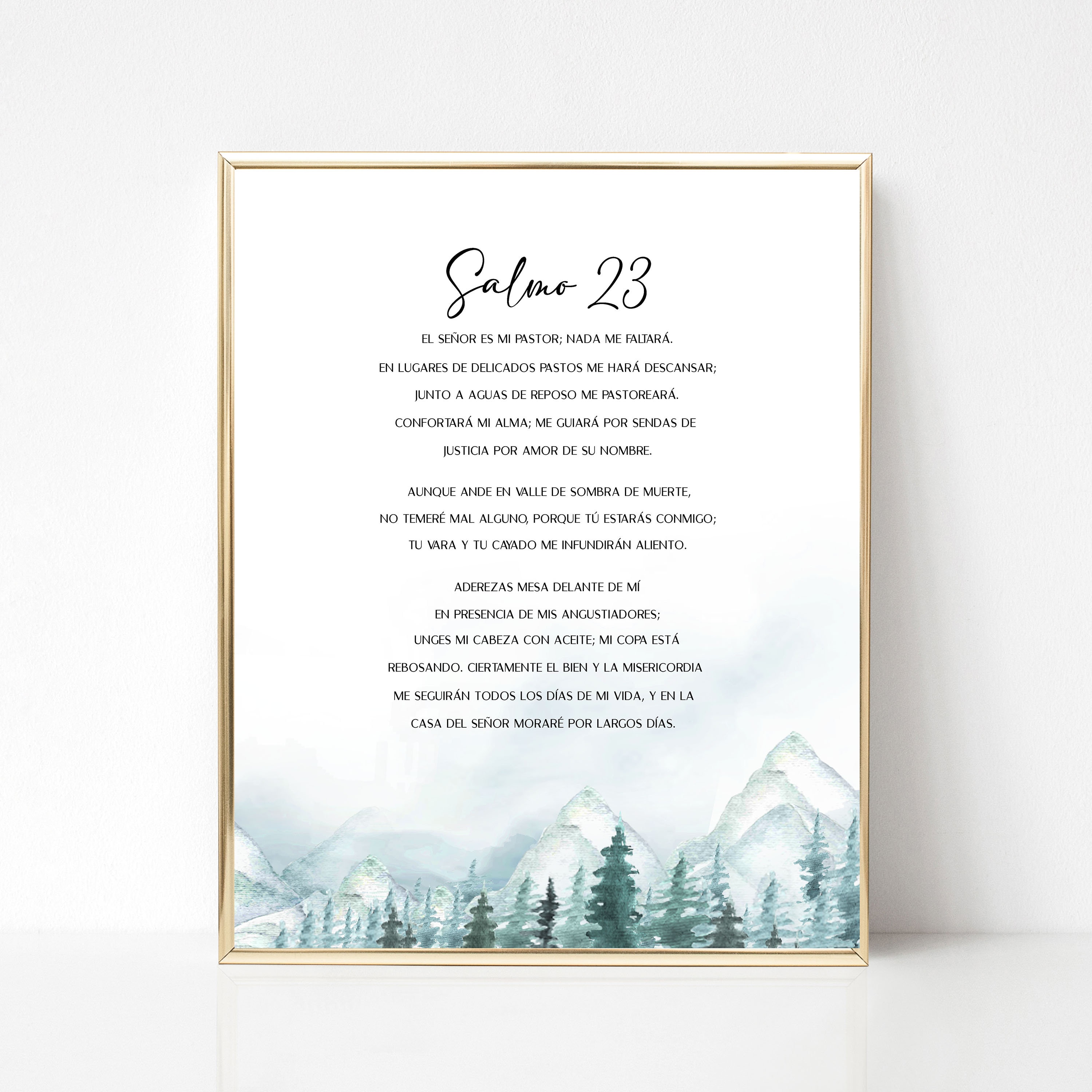 Psalm 23 in Spanish  Salmo 23 Prayer Pillowcase – Prayer Pillowcases