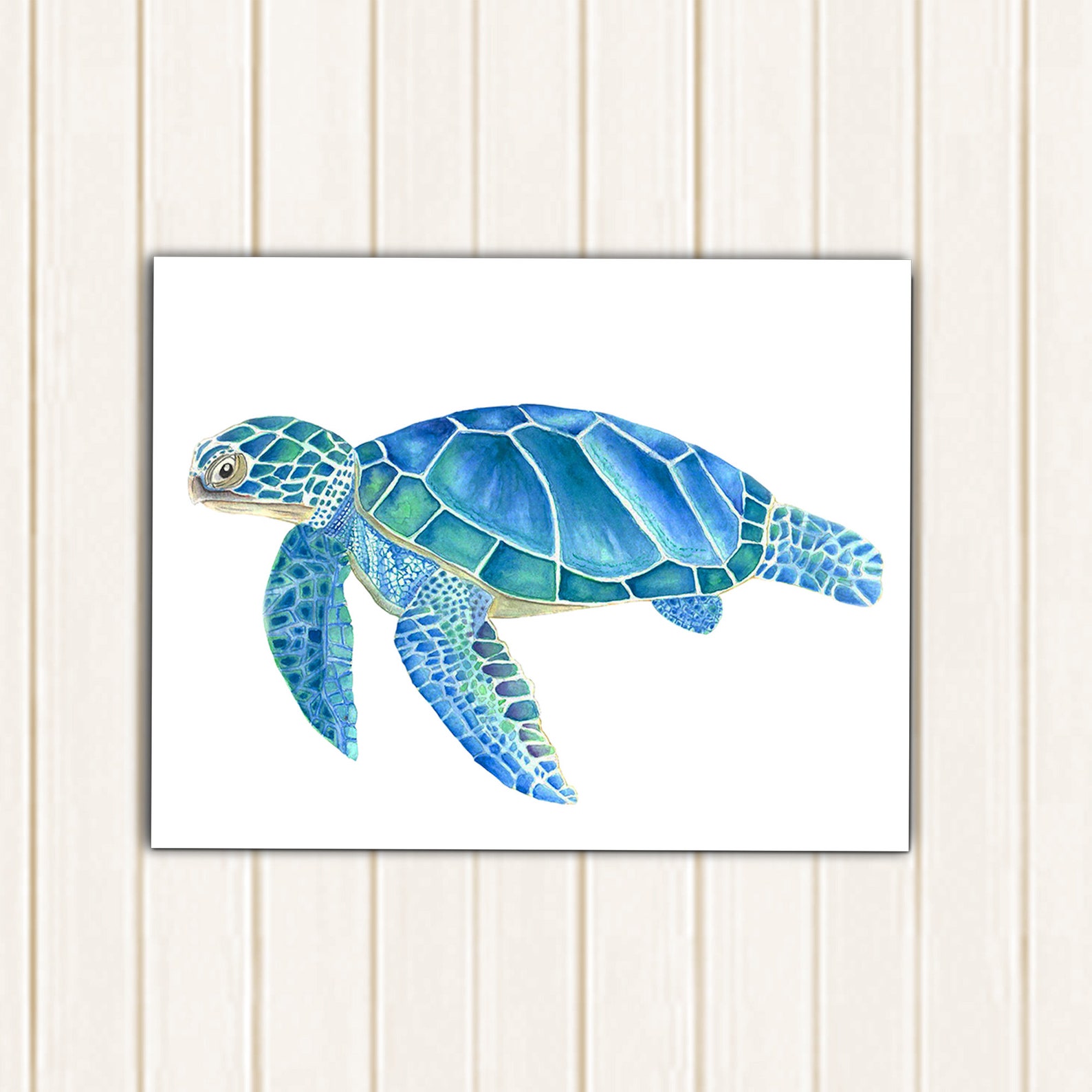 Watercolor Sea Turtle Sea Turtle Print Sea Turtle Decor - Etsy