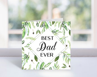 Mejor tarjeta de papá, regalo del día del padre, día del padre imprimible, día del padre, tarjeta de cumpleaños del padre, mejor padre de todos los tiempos, IMPRIMIBLE