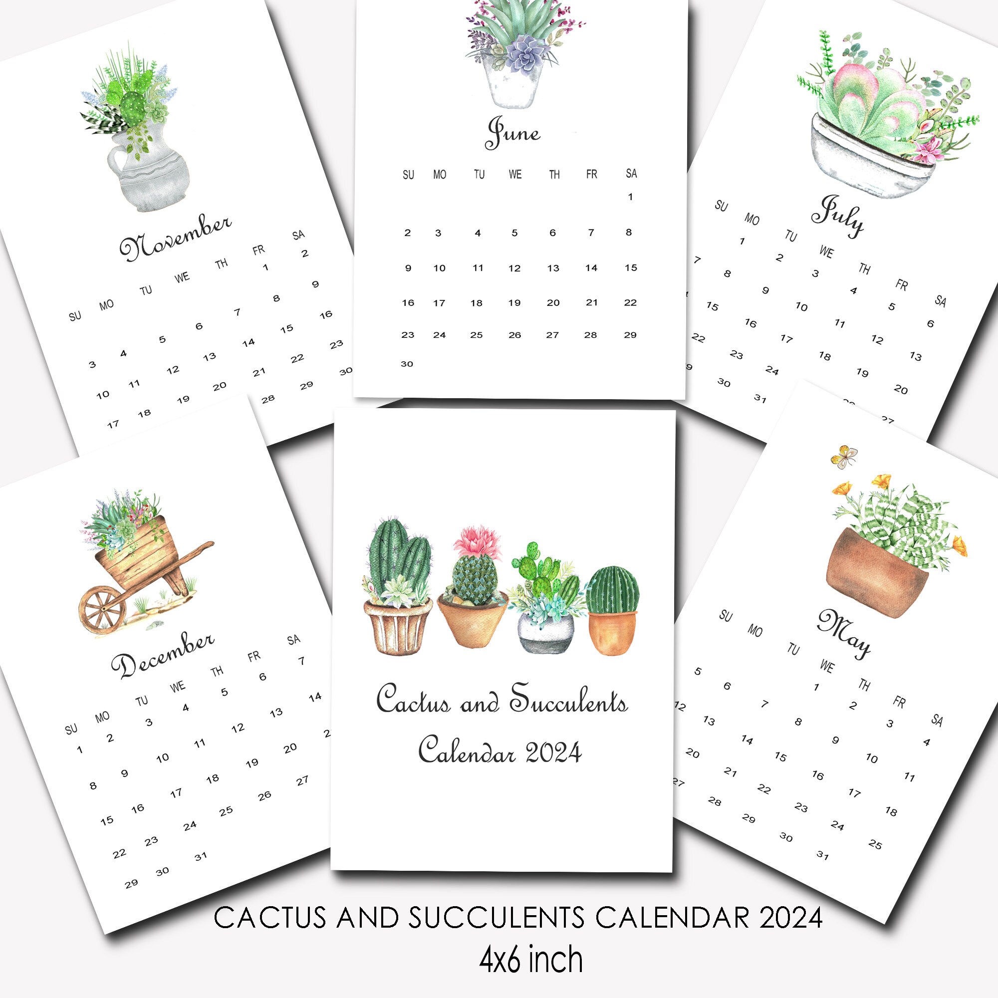 printable-2024-calendar-cactus-calendar-succulent-calendar-monthly-calendar-desk-calendar-watercolor-office-planner-4x6-calendar-etsy-norway