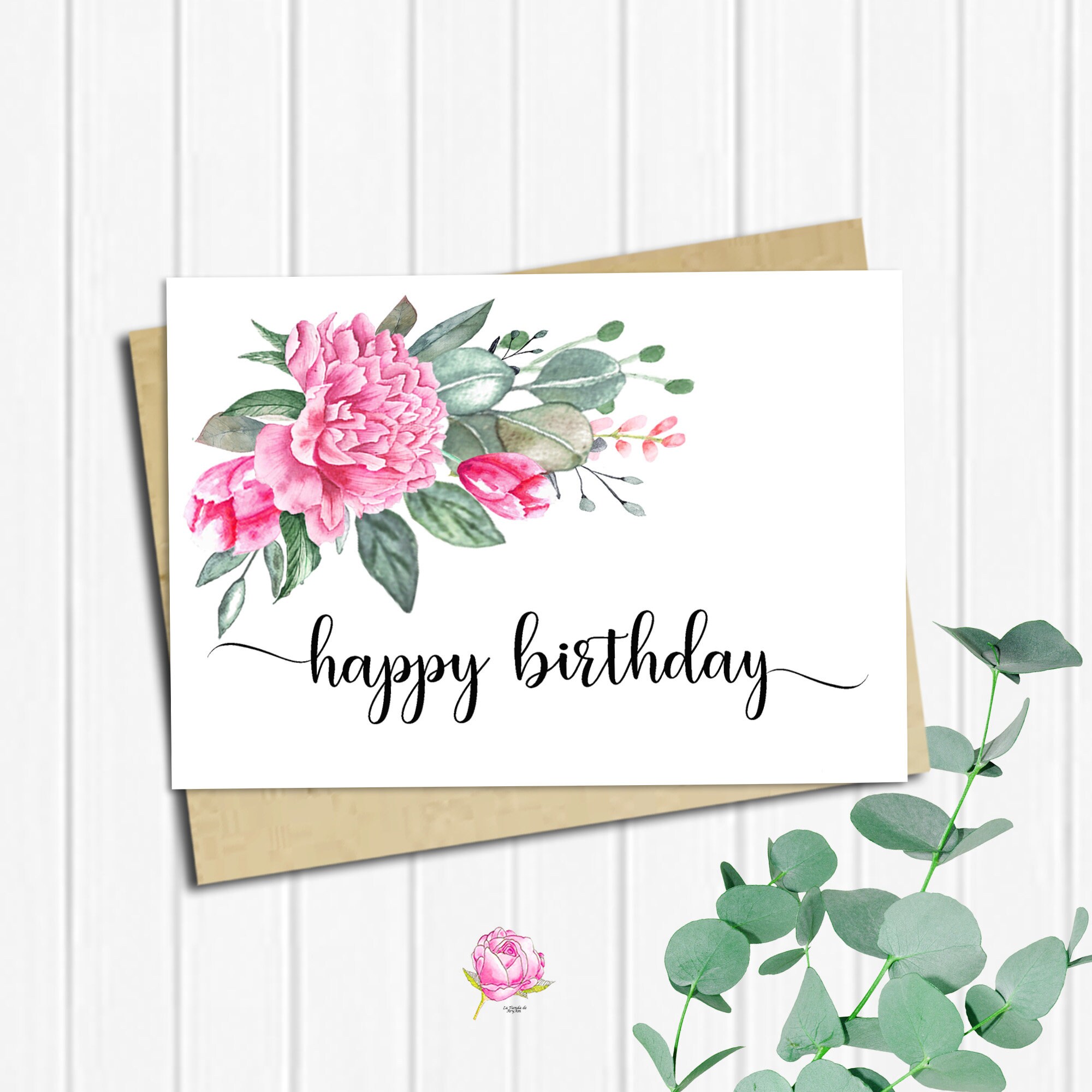 Happy Birthday Card Birthday Card Printable 5x7 Greeting Etsy Happy Birthday Card Birthday Card Printable 5x7 Greeting Etsy