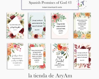 Spanish Promises of God, Promesas de Dios,  Spanish Bible Verse Tags, Women Bible Verse, Spanish Mother's Day, Promesas de Dios para mama