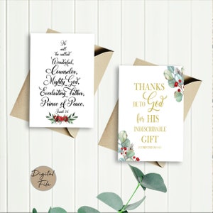 Christmas Bible Verse Tags, Scripture Art Tags,3.50" X 2.50" Christmas ...