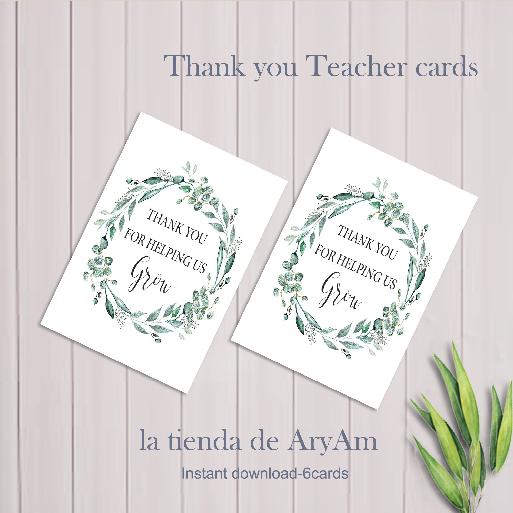 Teacher Appreciation Thank You for Helping Us Grow Sign - Etsy