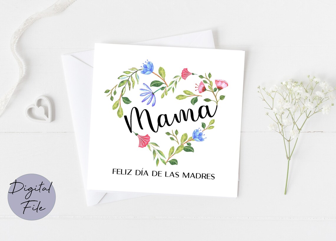 Printable Feliz Dia De Las Madres Spanish Happy Mother's | Etsy