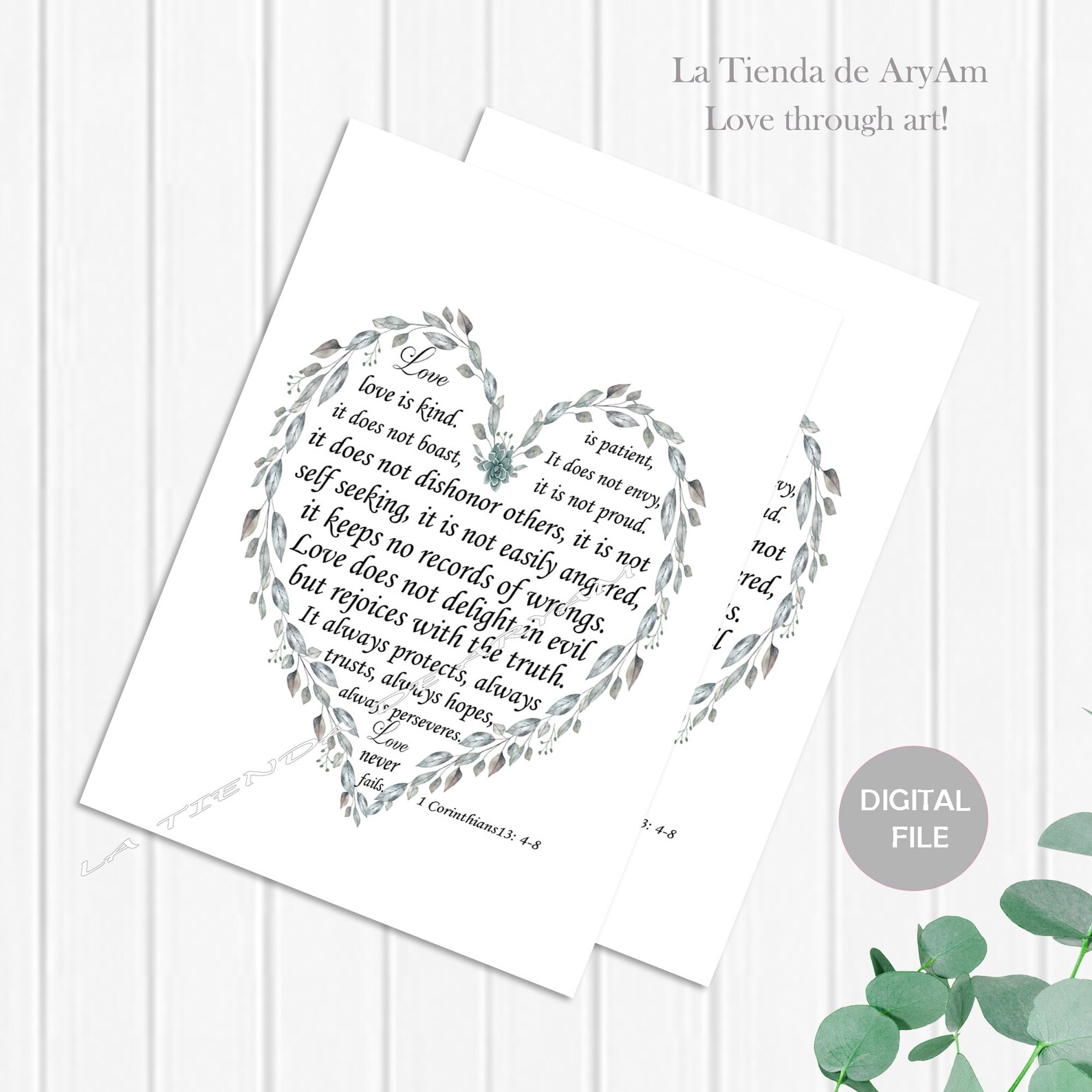 Love Is Wall Art Anniversary Gift Valentine's Day Gift Etsy