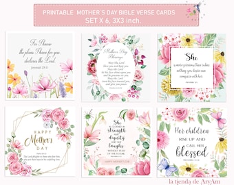 Printable Bible Verse Cards, Mother's Day Scripture Cards, Mother's Day Bible  Cards, Women Bible Verses Tags