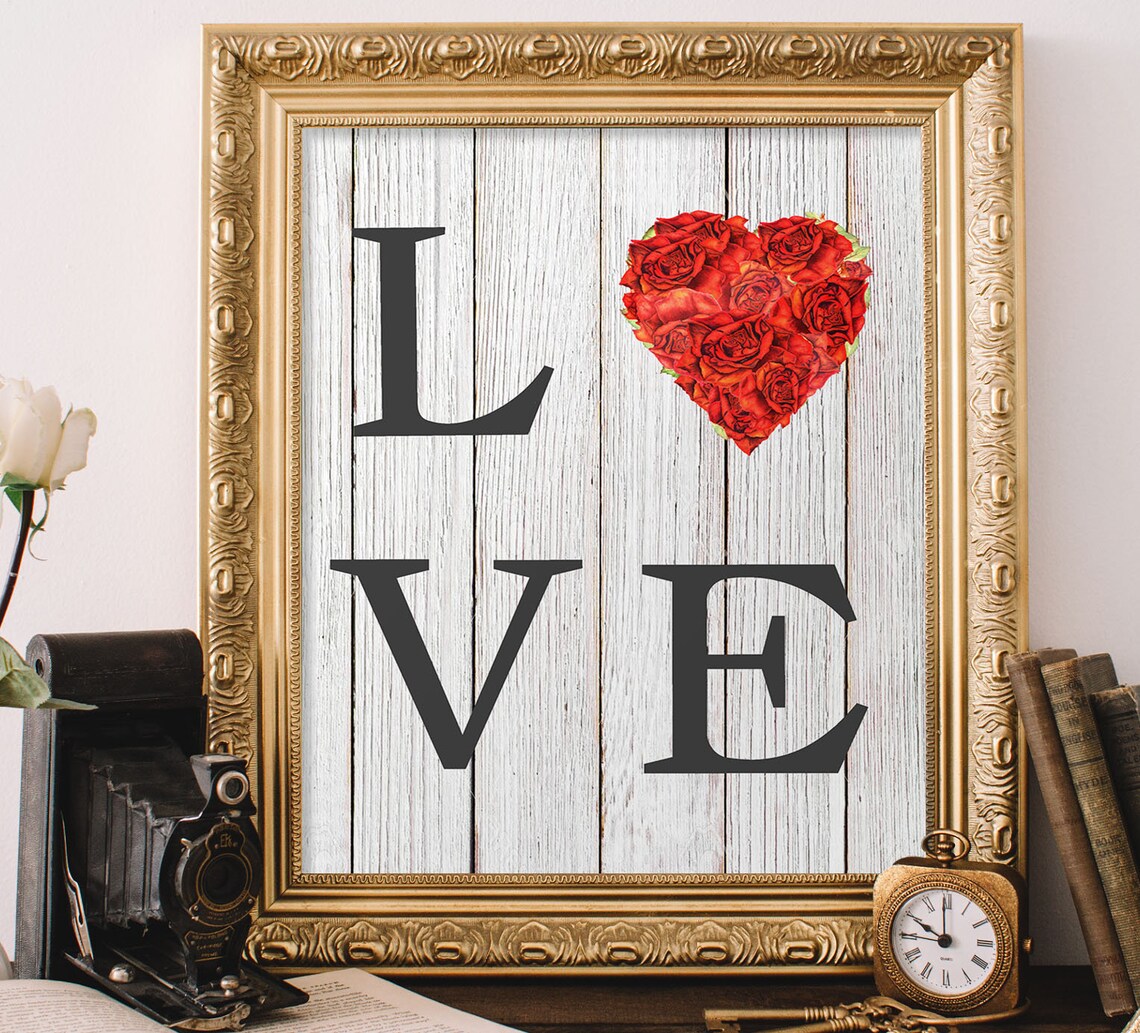 Love Sign Love Printable Wood Signs Rustic Signs Love | Etsy