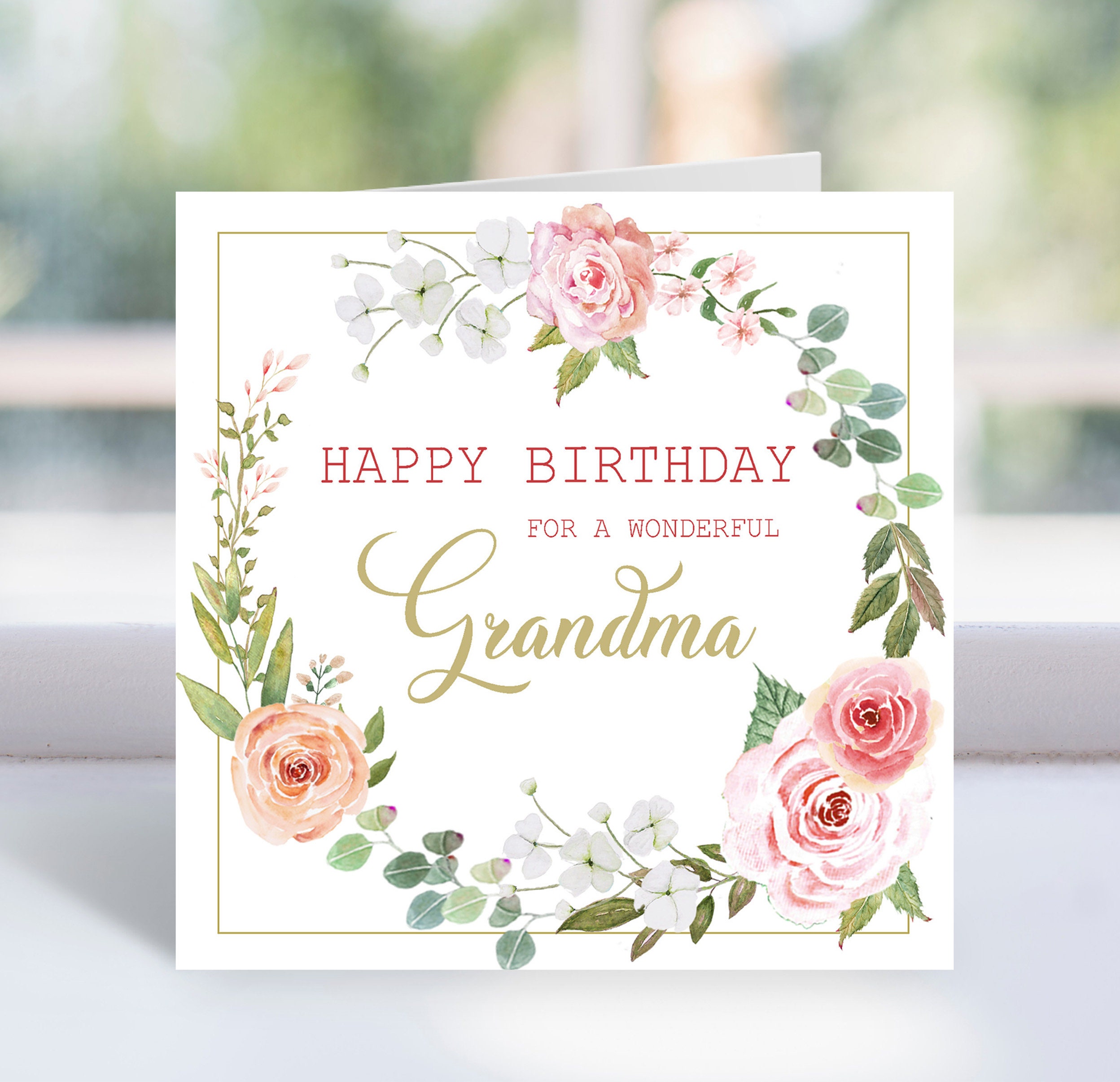 31+ Happy Birthday Grandma Printable Card