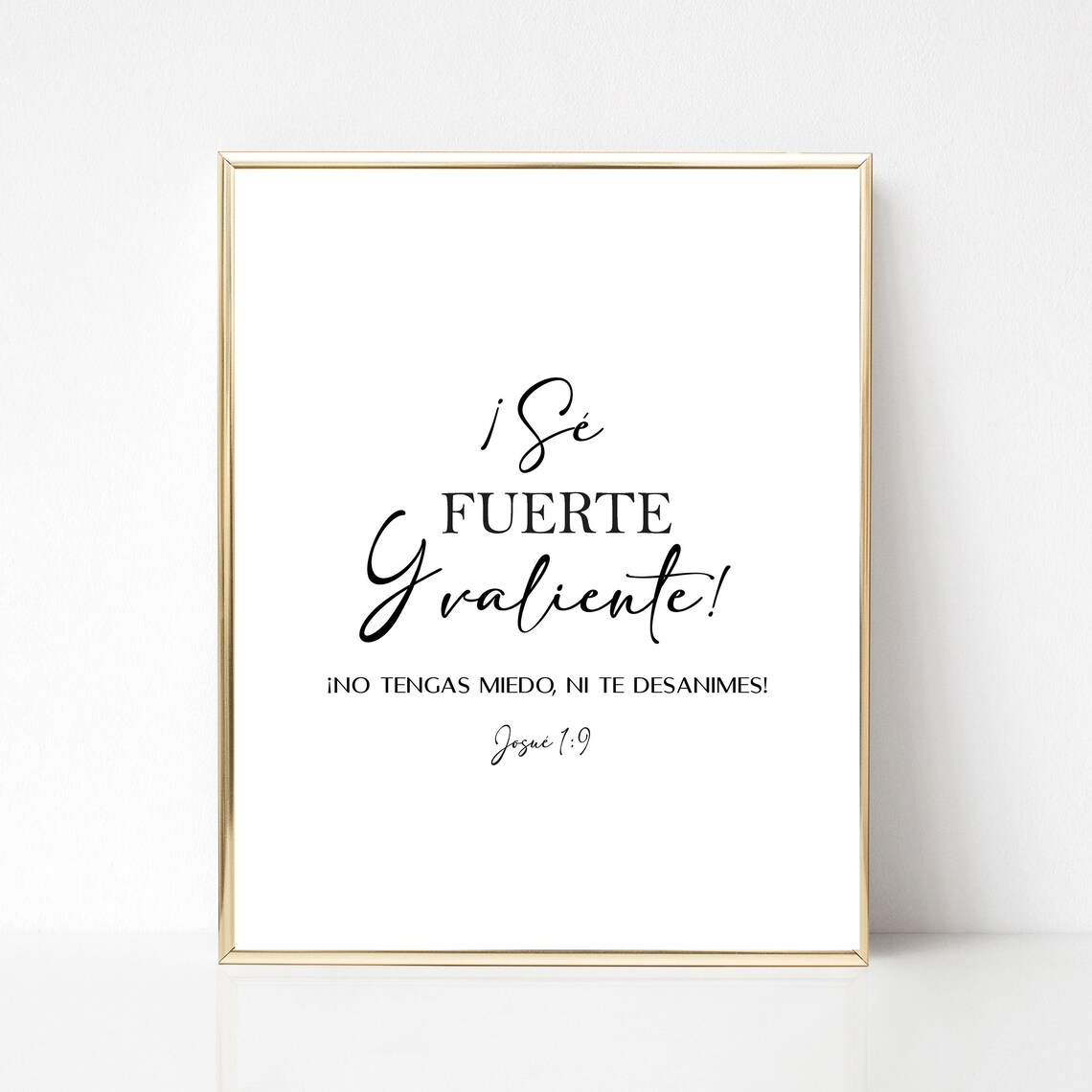 Spanish Bible Verse Josue 19 Spanish Joshua 1 9 Verso De Etsy