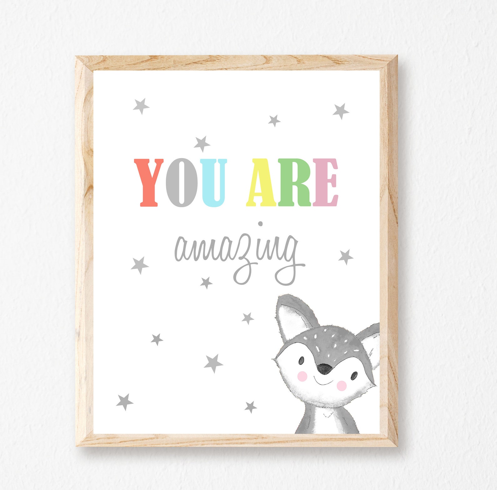 You Are Amazing Printable Wall Art Nursery Quotes Wall Art | Etsy