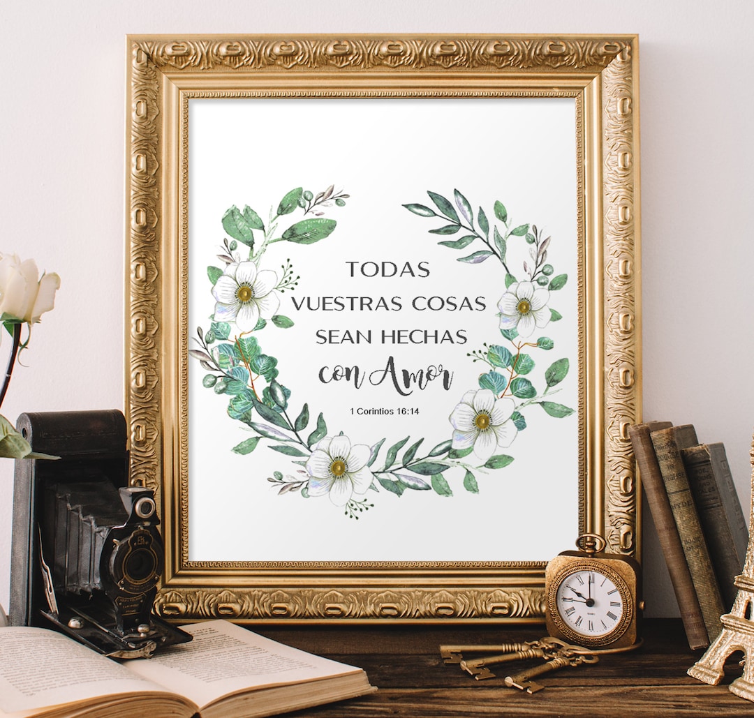 Spanish Printable Quote Printable Wall Art Spanish Home Etsy