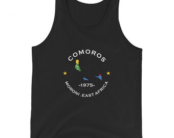 Comoros Unisex Tank Top,African Tshirt,Africans in Diaspora,African American,African Couples,African Families,Gifts for Africans