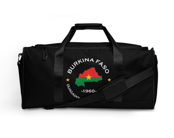 Burkina Faso Duffle bag,African Tshirt,Africans in Diaspora,African American,African Couples,African Families,Gifts for Africans