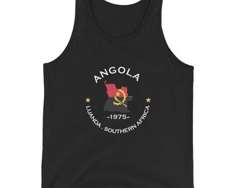 Angola Unisex Tank Top, African Tshirt, Africans in Diaspora, African American, African Couple, African Family , Gifts for Africans