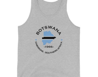 Botswana Unisex Tank Top,African Tshirt,Africans in Diaspora,African American,African Couples,African Families,Gifts for Africans