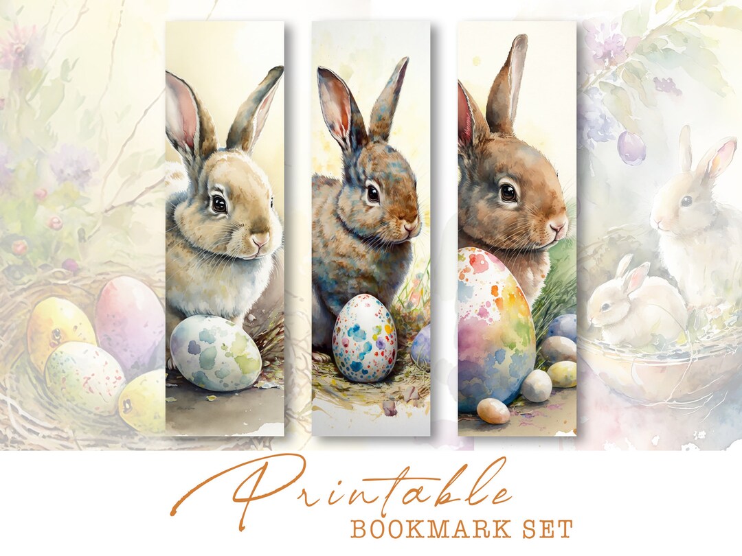 Easter Journal Ephemera, Easter Printable Bookmarks, Junk Journal ...