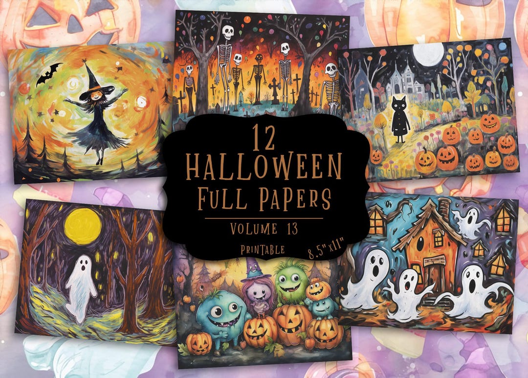 Halloween Junk Journal Printable: Spooky Ephemera and Gothic Papers ...