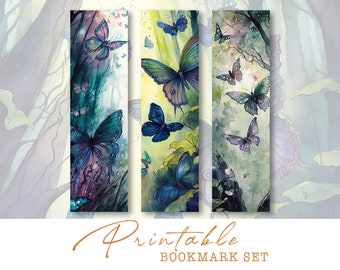Printable Butterfly Bookmarks: Vintage Ephemera Pack for Scrapbooking (Digital Download)