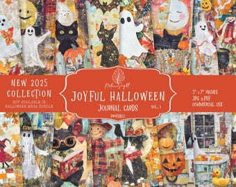 Halloween Journal Cards | Spooky Ghost Ephemera (Digital Download)